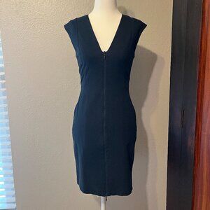 Kate Spade Saturday Sleeveless Black Mini Dress with Zipper Front